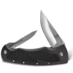 HAVALON KNIVES Titan Pro Double Bladed Hunting Blk inlays Nylon sheath XTC-TABB