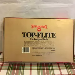 Spalding Top-flite Lively Extra Long Distance NIB VTG White Golf Balls (Dozen)