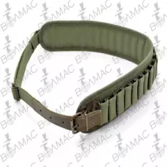 Military Quality Cartridge Belt Shotgun Shell Holder Bandolier Khaki 16-12Ga.