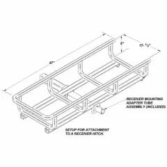 Viking Solutions Tilt-N-Go Game Hauler with ATV Hitch Adapter