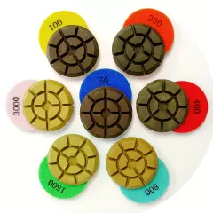 3” Dry Diamond Polishing Pad for Concrete Floor - 200 Grit / 6pcs