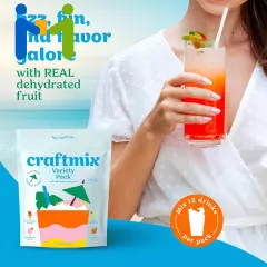 Craftmix Variety Pack, Makes 12 Drinks, Skinny Cocktail Mixers, Mocktails... 