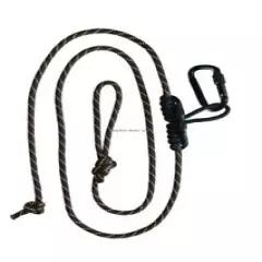 Muddy Safety Harness Linemans Rope w/Carabiner Black/Orange MSA070