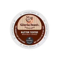 Coffee, Butter Toffee, K-Cup Portion Pack for Keurig K-Cup Brewer