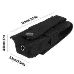 Tactical Molle Flashlight Pouch Single Pistol Magazine Pouch Torch Holder Case