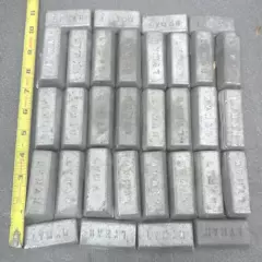 LYMAN Lead Alloy Ingot Bars Lot of Approx 25lbs / 31 Bars / Bullets / Fishing 