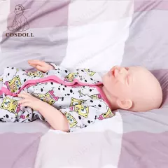 COSDOLL 18.5" Drink-wet System Smiley Girl Reborn Baby Dolls Full Silicone Dolls