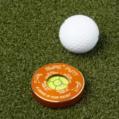 Sure Putt Pro Golf Putting Aid - Orange - Learn to Read Greens & Lower Scores!