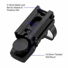 Tactical Red/Green Dot Sight Reflex Open 33mm Optics 4 Reticles Picatinny Rail