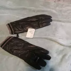 Neiman Marcus Black Leather Gloves NWT Size Medium