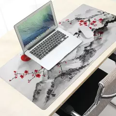 Extended Large Mouse Pad 35.4 X 15.7 Inch XXL Full Desk Japanese Art Style Cherr