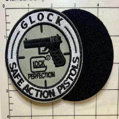 Glock Perfection Safe Action Pistols Hook and Loop Embroidered Patch