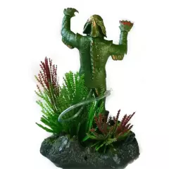 Aquarium Fish Tank Decorations 7" The Creature From Black Lagoon Sea Monster