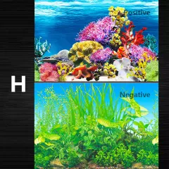 Fish Tank Background HD Aquarium Adorn 3D Landscape Sticker Paper Double Sided