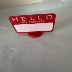 30 Reusable Dry Erase Write-On "HELLO My Name is..." Name Tag Place Cards