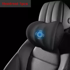 Car Single Headrest Lumbar Support Neck Pillow Lumbar Cushion Car Seat Support 