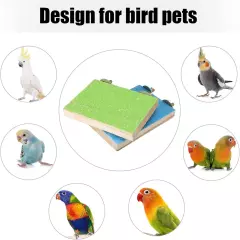 12 Pcs Bird Perch Stand Toy blue, yellow, pink, orange, purple and green 