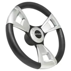 Gussi Italia Model 13 Brushed Golf Cart Steering Wheel For Yamaha Golf Cart