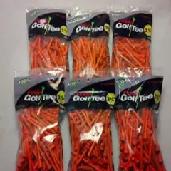 Pride Golf Tee Birch 2 3/4" Tees 6x100 Ct Bags Orange