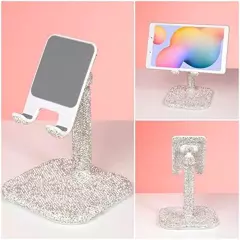 Bling Rhinestone Dazzling Universal Cell Phone Stand, Angle Adjustable Phone Sta