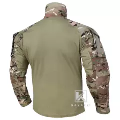 KRYDEX G3 Combat Shirt Army Uniform with Elbow Pads Tops Camo Multicam Airsoft