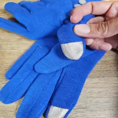 Women’s Fanfare Gloves Smart Touch Blue One Size Fits Most Very Soft