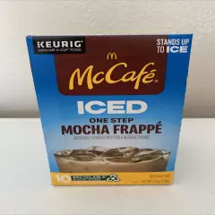 NEW McDonalds McCafe Iced One Step Mocha Frappe Beverage Mix Keurig K-Cups 10ct