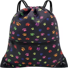 Drawstring Backpack Bag Sport Gym Sackpack