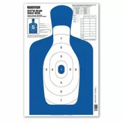 Thompson Target | B27Q Blue Half-Size 12.5"x19" Human Silhouette Training Target