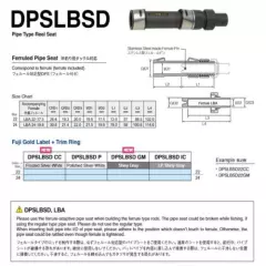 Fuji DPSLBSD Size 22CC Reel Seat For Spinning x 1 piece (6121)