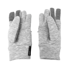 Swiss Tech Women's Fleece Touch Gloves Size S/M Gray Zip Pocket 3M Thinsulate