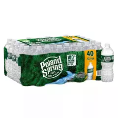 Poland Spring 100% Natural Spring Water (16.9 fl. oz., 40 pk.) FAST SHIPPING!!!