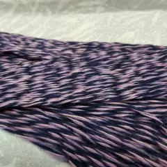 Item7085: Powder Horn inkle loom strap belt black purple wool 44" long