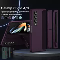 For Samsung Galaxy Z Fold 5 Fold 4/3 Rugged Bracket Stand Holder Case with S Pen