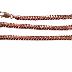 14kt Solid Rose Gold Miami Cuban Link Chain Necklace 2mm-4mm Sz 16"-30"