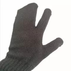 Genuine Yugo JNA Military Wool Mittens Army Gloves Trigger Finger Black size 2 L