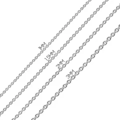 Mens Solid .925 Sterling Silver 4,6,7,9MM Mariner Chain Link Necklace 16-24 Inch