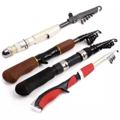 NEW Carbon Fiber Telescopic Fishing Rod Sea Saltwater Portable Spinning Pole