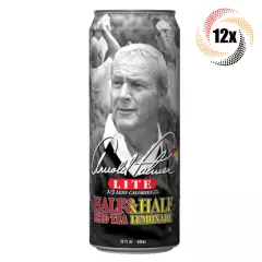 12x Cans Arizona Arnold Palmer Lite Half & Half Iced Tea Lemonade Flavor | 23oz