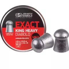 JSB Match Diabolo Exact King Heavy .25 Cal 33.95 Gr 300 Count