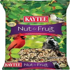 Wild Bird Food Nut & Fruit Seed Blend for Cardinals, Chickadees, Nuthatches, Woo