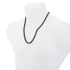 Black Plated Tennis Stone Chain Necklace 16" / 18" / 20" / 22" / 24" 