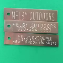 QTY 150-ENGRAVED COPPER TRAP TAGS/TRAPPING SUPPLIES/TRAP/ANIMAL TRAP ID TRAPPING