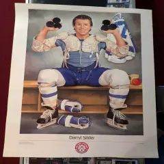 Darryl Sittler hockey legends provincial papers poster Toronto Maple Leafs