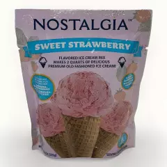 Nostalgia Premium SWEET STRAWBERRY Ice Cream Mix 8 oz Exp 1/2026