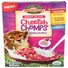 NATURES PATH CEREALS KIDS CHEETAH CHOMPS or 10 OZ