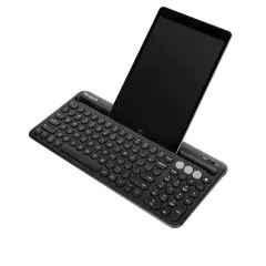 Targus Multi-Device Bluetooth Antimicrobial Keyboard with Tablet/Phone Cradle