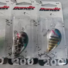 Lot of 4 Bandit 200 Lures In 4 Awesome Fish Catching Colors!