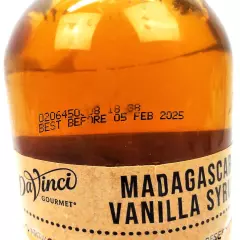 DaVinci Gourmet Madagascar Vanilla Flavoring Syrup Natural Sugar Free - 750 ml