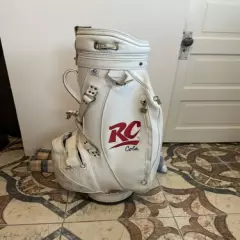 VINTAGE RON MILLER PRO MODEL Golf Cart Bag RC Cola RARE GREAT CONDITION White